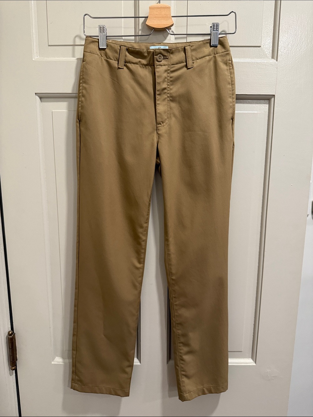 Class Club Big Boys Modern Fit Comfort Stretch Synthetic Chino Pants Size 14